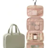 A002-2 Wholesale Foldable Travel Toiletry Bag | Premium Taslon Multi-Compartment Cosmetic Organizer (OEM/ODM)
