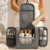 A004-1 Wholesale Double-Open Hanging Toiletry Bag | Premium Lightweight Taslon Travel Organizer (OEM/ODM)