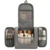 A004-2 Wholesale Double-Open Hanging Toiletry Bag | Premium Lightweight Taslon Travel Organizer (OEM/ODM)