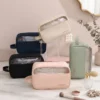 Wholesale Premium Skin-Feel Travel Toiletry Bag | Wet-Dry Separation Waterproof Cosmetic Organizer (OEM/ODM)