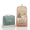 A010-2 Wholesale High-Capacity Hanging Toiletry Bag | Water-Resistant Polyester Travel Cosmetic Organizer with Built-In Hook (OEM/ODM)