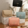 A010-3 Wholesale High-Capacity Hanging Toiletry Bag | Water-Resistant Polyester Travel Cosmetic Organizer with Built-In Hook (OEM/ODM)