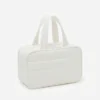 Wholesale Premium Quilted Taslon Toiletry Bag | Handheld Travel Cosmetic Organizer with Drop-Down Makeup Brush Compartment (OEM/ODM)
