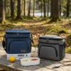 B004-1 Wholesale Premium Cationic Outdoor Cooler Bag | Large Capacity Thermal Picnic Tote with Cutlery Mesh Pocket (OEM/ODM)