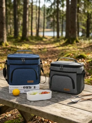 B004-1 Wholesale Premium Cationic Outdoor Cooler Bag | Large Capacity Thermal Picnic Tote with Cutlery Mesh Pocket (OEM/ODM)