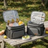 B004-3 Wholesale Premium Cationic Outdoor Cooler Bag | Large Capacity Thermal Picnic Tote with Cutlery Mesh Pocket (OEM/ODM)