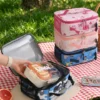 Wholesale Kids Insulated Lunch Bag | Bulk 300D Oxford Children Picnic Cooler with Snap-Buckle Handle & Side Mesh Pocket (OEM/ODM)