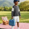 Wholesale Kids Insulated Lunch Bag | Bulk 300D Oxford Children Picnic Cooler with Snap-Buckle Handle & Side Mesh Pocket (OEM/ODM)
