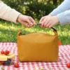 B011-1 Wholesale Minimalist Insulated Lunch Pouch | Bulk Lightweight Polyester Picnic Cooler Bag with Quick-Release Buckle Handle (OEM/ODM)