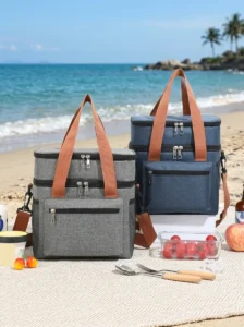 wholesale double decker lunch bag