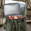 Wholesale Heavy-Duty Tactical Double Decker Cooler Bag | Bulk Camo Polyester Insulated Lunch Tote with MOLLE Webbing, Front Utility Pocket & Detachable Shoulder Strap for Outdoor Camping (OEM/ODM)