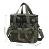 Wholesale Heavy-Duty Tactical Double Decker Cooler Bag | Bulk Camo Polyester Insulated Lunch Tote with MOLLE Webbing, Front Utility Pocket & Detachable Shoulder Strap for Outdoor Camping (OEM/ODM)