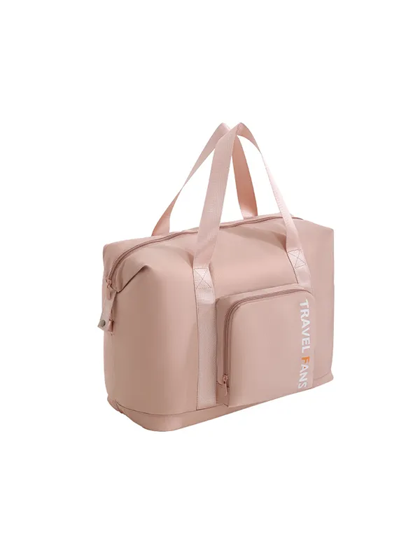 C003-2 Wholesale 30L Heavy-Duty Foldable Travel Duffel Bag | Premium Polyester Luggage Tote with Trolley Sleeve & Front Storage Pocket (OEM/ODM)