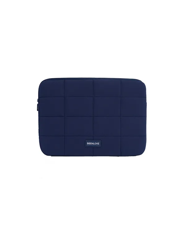 C004-2 Wholesale Water-Resistant Polyester Laptop Sleeve | 14" & 15.6" Quilted Notebook Protective Case (OEM/ODM)