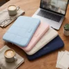 C004-3 Wholesale Water-Resistant Polyester Laptop Sleeve | 14" & 15.6" Quilted Notebook Protective Case (OEM/ODM)