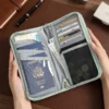C006-2 Custom Wholesale Multi-Pocket RFID Blocking Travel Passport Holder & Document Organizer(OEM/ODM)