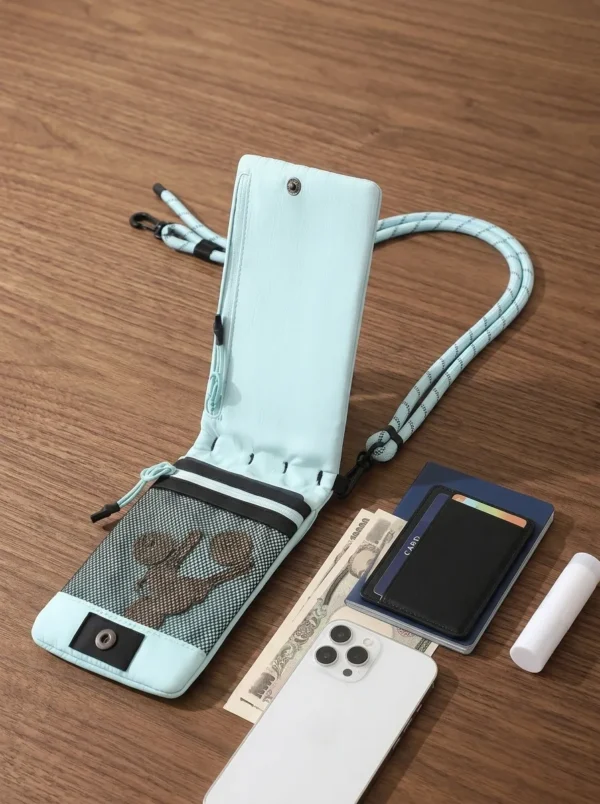 Custom Wholesale Multi-Pocket Nylon Crossbody Phone Bag & Travel Neck Passport Pouch(OEM / ODM)