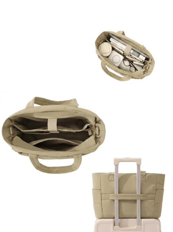 Custom Wholesale Multi-Compartment Nylon Laptop Travel Tote Organizer Bag (OEM / ODM)