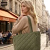 Custom Wholesale Lightweight Quilted Nylon Puffer Tote Bag (OEM / ODM)