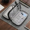 C014-3 Custom Wholesale Double Layer Waterproof Electronics Cable Organizer Bag (OEM / ODM)