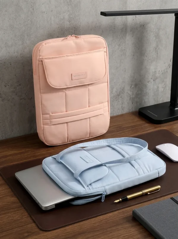 Custom Wholesale Vertical Padded Polyester Laptop Sleeve Bag (OEM / ODM)