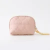 A021-3 Wholesale Custom Quilted Heart Nylon Cosmetic Bag with Wristlet (OEM / ODM)