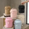A024-1 Wholesale Custom Ruffle Cylinder Nylon Cosmetic Bag | Bucket Travel Makeup Bag & Skincare Case with Dividers (OEM / ODM)