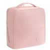 A026-3 Wholesale Custom Standing Cosmetic Travel Case | Large Capacity Polyester Makeup Organizer Bag with Mirror & Brush Slots (OEM / ODM)