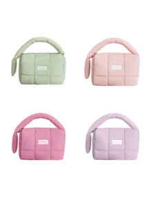 Custom Puffy Cosmetic Bag Wholesale Quilted Makeup Bag Manufacturer