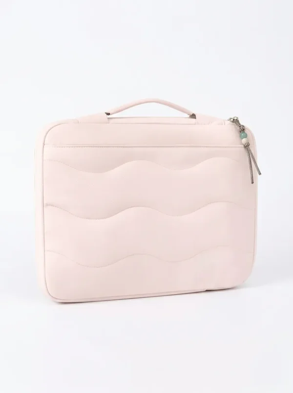 Wholesale Custom 14-Inch Nylon Laptop Sleeve | Multi-Compartment Padded Computer Bag with Handle (OEM / ODM)
