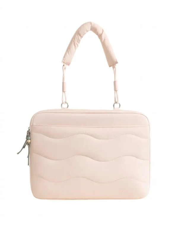 Wholesale Custom 15.6-Inch Nylon Laptop Sleeve | Multi-Compartment Padded Computer Bag with Handle (OEM / ODM)