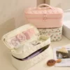Custom Double Layer Hair Tool Organizer Bag | Polyester Styling Tool Storage Case with Accessories Compartment for Beauty Brands & Wholesale Suppliers (OEM / ODM)