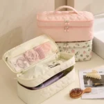 C029-1 Custom Double Layer Hair Tool Organizer Bag | Polyester Styling Tool Storage Case with Accessories Compartment for Beauty Brands & Wholesale Suppliers (OEM / ODM)
