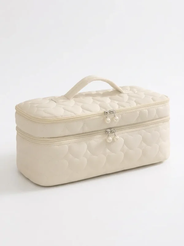 Custom Double Layer Hair Tool Organizer Bag | Polyester Styling Tool Storage Case with Accessories Compartment for Beauty Brands & Wholesale Suppliers (OEM / ODM)
